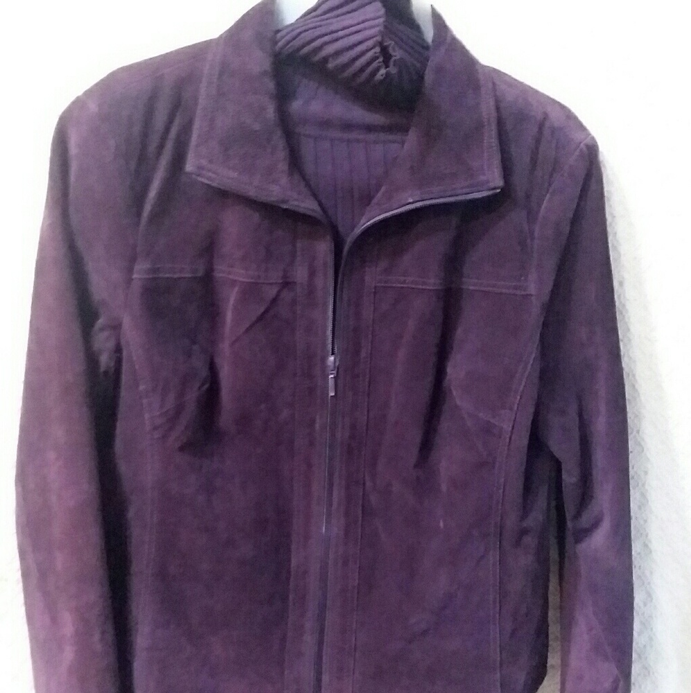 Yvoone&Marie Leather jacket w/turtle neck